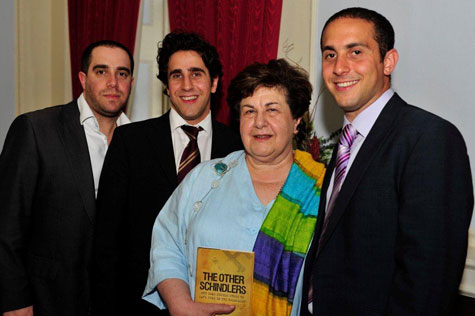 Agnes and her sons at the London Book Launch